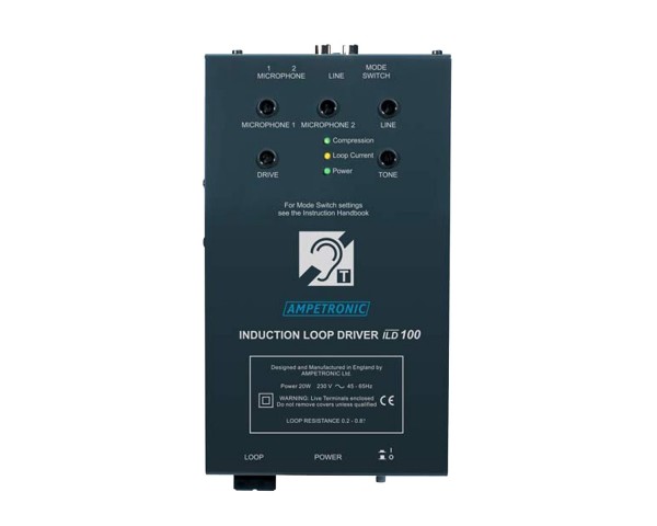 Ampetronic ILD100-BX Loop Driver (up to 100sqm) with Boundary Mic - Main Image