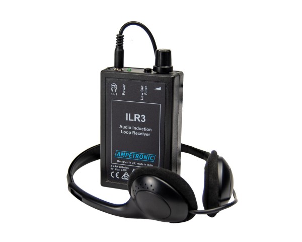 Ampetronic ILR3 Induction Loop Receiver with Headset for System Testing - Main Image