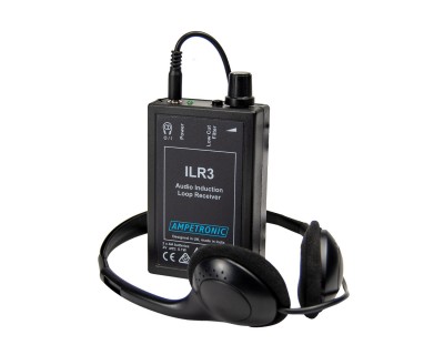 ILR3 Induction Loop Receiver with Headset for System Testing