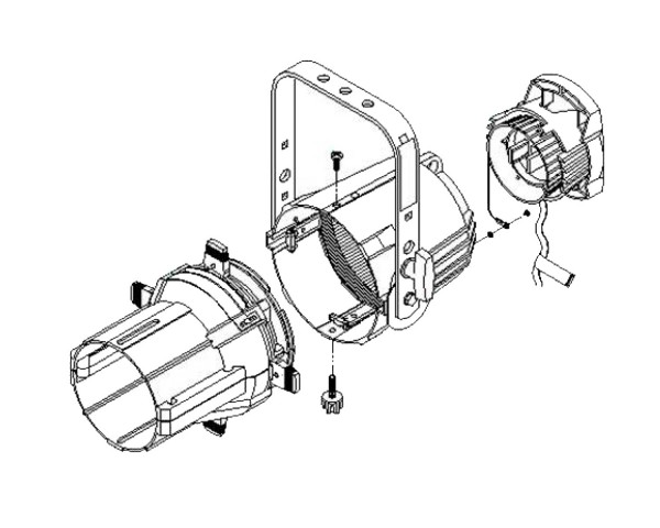 ETC Source Four Double Clutch Body for 5/10° Fixtures - Main Image