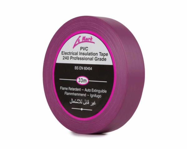 Le Mark PVC Electrical Insulation Tape 19mm x 33m VIOLET - Main Image