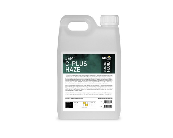 JEM CPlus Haze Fluid for JEM Compact Hazer Pro SINGLE 2.5lt Bottle - Main Image