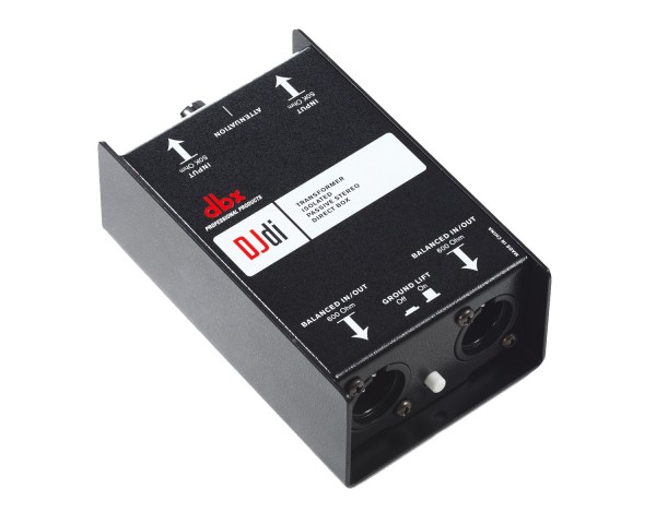 dbx DJDi 2-Channel Passive DI Box 2xJack In and 2xBalanced XLR Out - Main Image