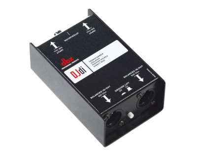 DJDi 2-Channel Passive DI Box 2xJack In and 2xBalanced XLR Out