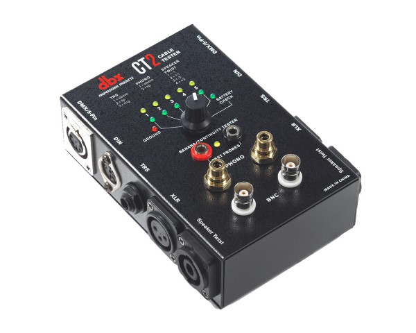 dbx CT2 Cable Testing Unit for XLR/Phono/BNC/DIN/TRS/TS/DMX/ST - Main Image