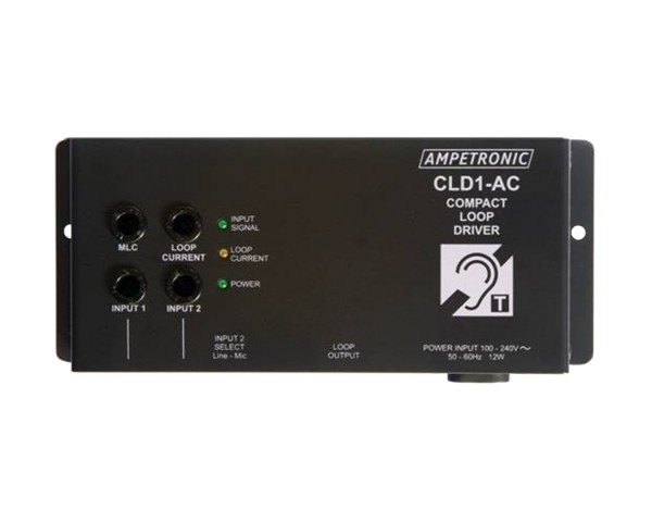 Ampetronic CLD1AC-CT Loop Driver (Internal PSU) + Tie Clip Microphone - Main Image