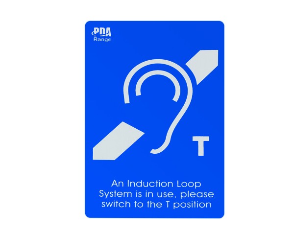 SigNET TEARA4 Large Hearing Loop System In Use Sticker 297mmx210mm - Main Image