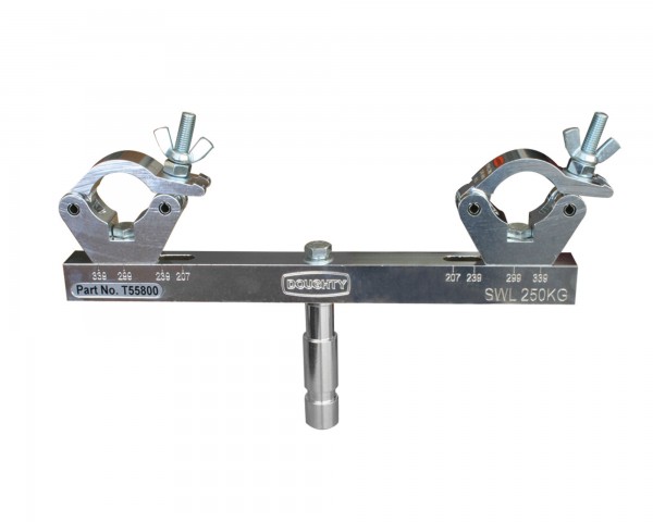 Doughty T55800 Fixed Solid Truss Adapter 250Kg SILVER - Main Image