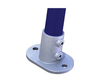 T17622 Pipeclamp 48mm Tube Angled Base Flange 80°