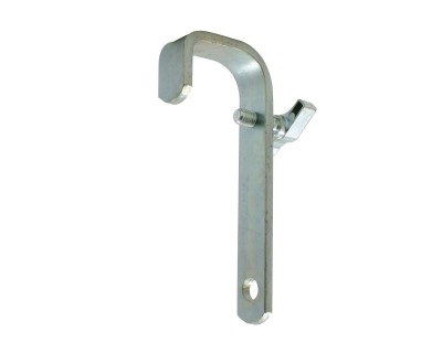 T20107 Straight Back Hook Clamp 48mm Tube SWL 40kg 115mm Silver