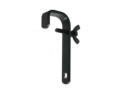 T2010701 Straight Back Hook Clamp 48mm Tube SWL 40kg 115mm Black