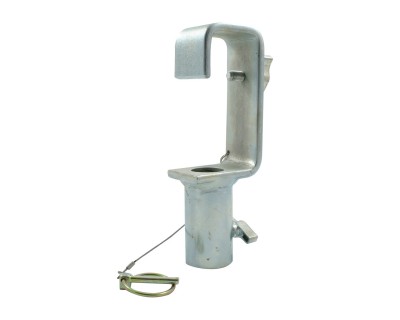T20900 TV Hook Clamp 48mm Tube with Lynch Pin SWL 150kg Silver