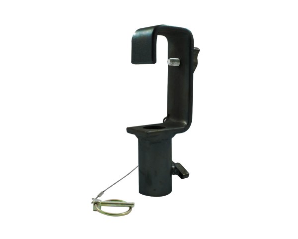 Doughty T20901 TV Hook Clamp 48mm Tube with Lynch Pin SWL 150kg Black - Main Image