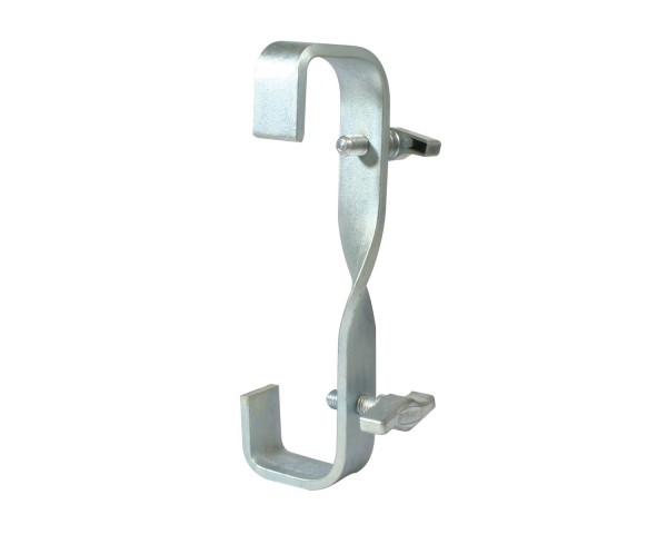 Doughty T21600 Double-End Hook Clamp with 90° Twist 225mm Silver - Main Image