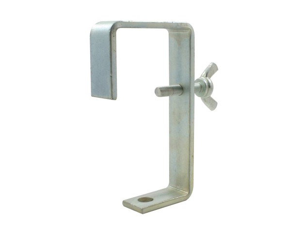 Doughty T21805 Large Tube Hook Clamp 60-75mm Tube SWL 50kg 120mm Silver - Main Image