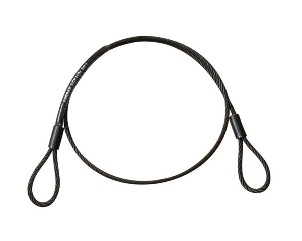 Doughty T2849001 100kg Safety Wire 600mm BLACK Excluding Carabiner - Main Image