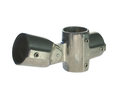 T194023 48mm Tube Threeway Tee Joint/Swivel Combination