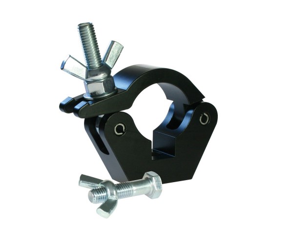 Doughty T58011 Slimline Hook Clamp Coupler c/w M12 Bolt/Wing Nut Black - Main Image