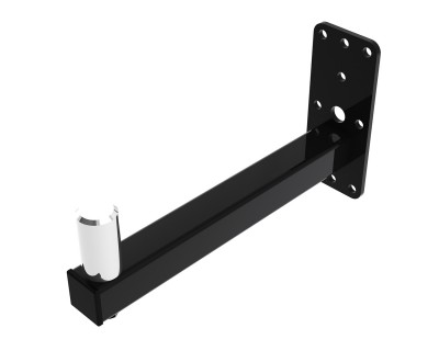 WHY35-B Bottom Mount Fixed Wall Bracket 324mm 35mm Spigot Black