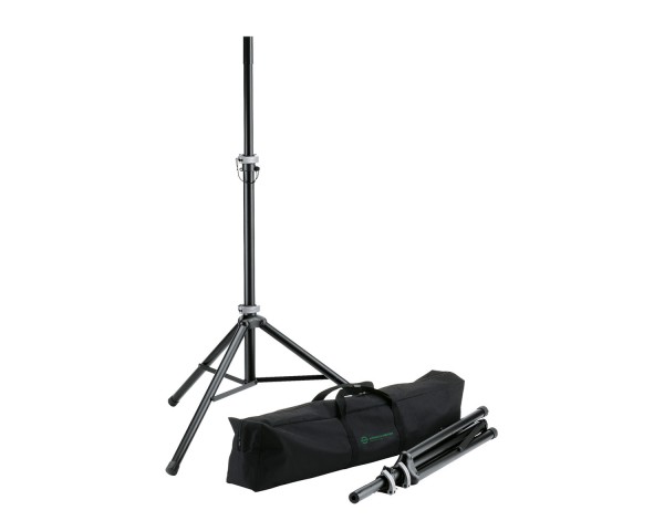 K&M 21459 Speaker Stand Package 2 x 21450 Stands and Carry Bag - Main Image