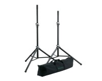 K&M 21459 Speaker Stand Package 2 x 21450 Stands and Carry Bag - Image 2