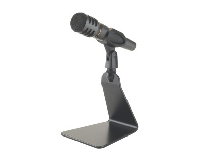 23250 Flat Base Funky Design Microphone Table Stand Black