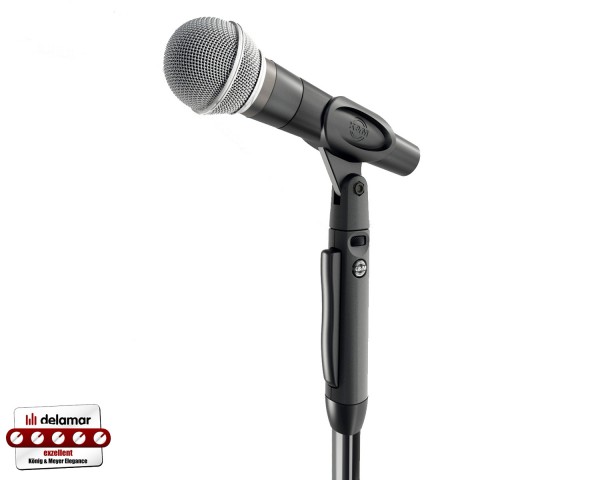 K&M 26200 'Elegance' One Hand Microphone Stand Black - Main Image