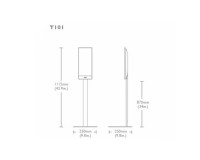 KEF T Series Floor Stand for T101 & T301 Satellite Speakers Blk PAIR - Image 4