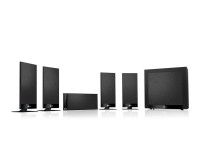 KEF T105 System (4 x T101 Satellites, T101c Centre + T2 Sub) Black - Image 1