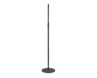 K&M 26125 Mic Stand Round Base with Slim Clutch Black - Image 1