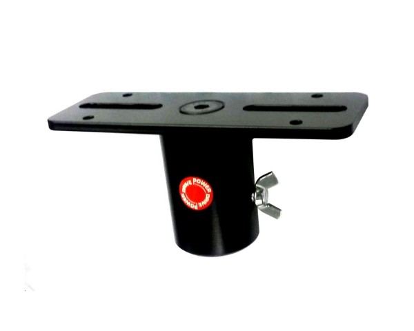 Powerdrive REF7-B Stand Adaptor with Top Plate for 35mm Column Stands Black - Main Image
