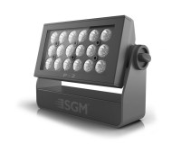 SGM P-2 RGBW LED Panel 18x10W 15° Beam Angle IP65 Black - Image 1