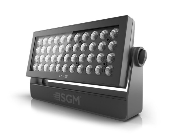 SGM P-5 RGBW LED Panel 44x10W 43° Beam Angle IP65 Black - Main Image