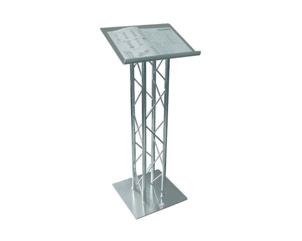 Trilite by OPTI 100 Series Quad Truss Lectern in Natural Aluminium Finish - Main Image