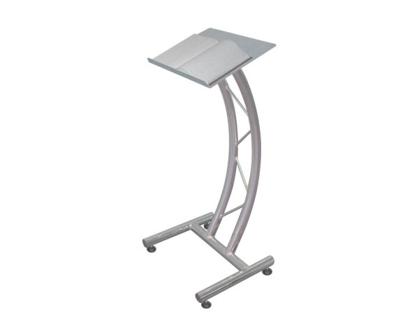 Trilite by OPTI 200 Series Curved Ladder Truss Lectern in Natural Aluminium - Main Image