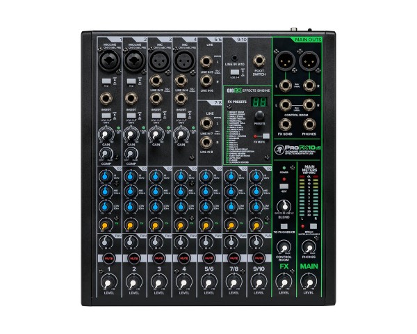 Mackie ProFX10v3 10ch Professional Effects Mixer with USB  - Main Image