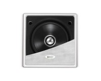 KEF Ci100QS 4 2-Way Uni-Q Flush Square Ceiling Speaker IP64 Wht - Image 1