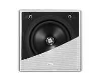 KEF Ci200QS 8 2-Way Uni-Q Flush Square Ceiling Speaker IP64 Wht - Image 1