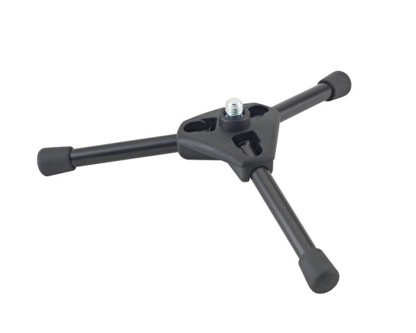 K&M 231/1 3-Legged Table Mic Stand with Metal Legs Black - Main Image