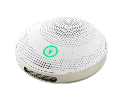 YVC-200W Portable USB & Bluetooth Rechargeable Speakerphone White