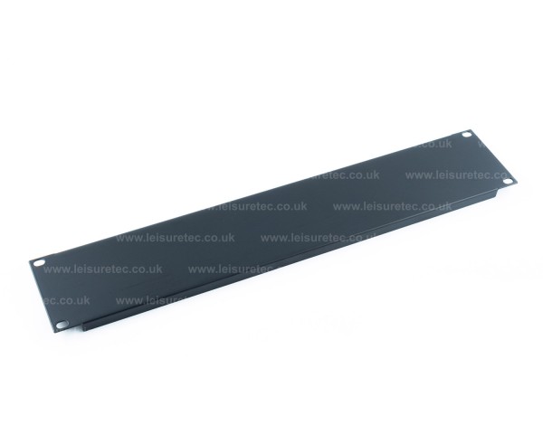 Leisuretec Blank Panel 2U for 19 Racks Folded Steel Black - Main Image