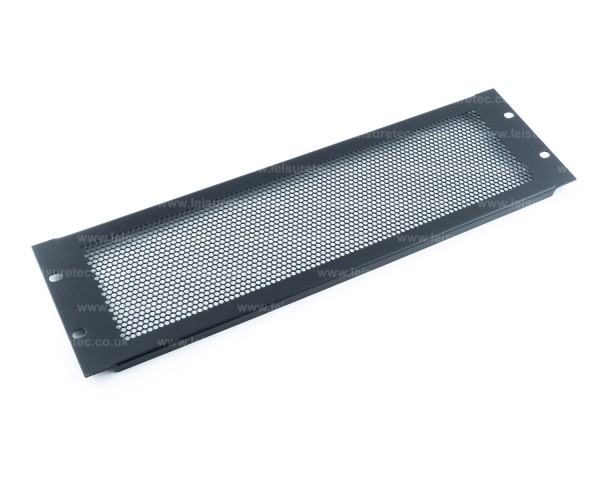 Leisuretec Ventilation Panel 3U (Perforated) for 19 Racks Black - Main Image