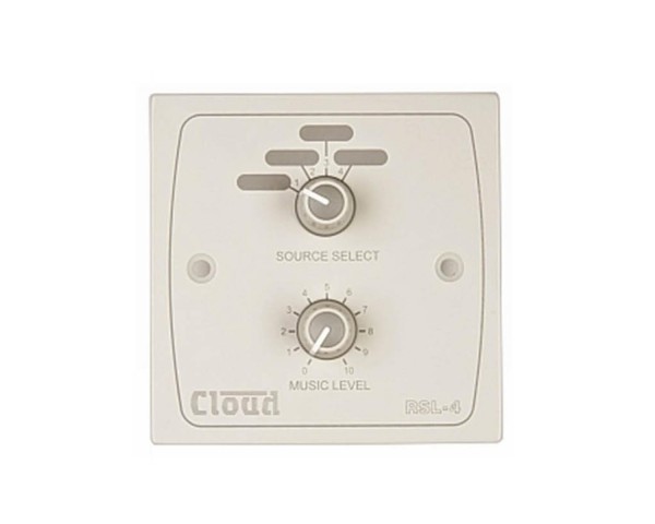 Cloud RSL-4W Remote 4-Source / Volume Control Wall Plate White - Main Image