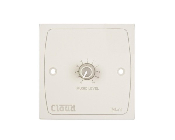 Cloud RL-1W Remote Volume Level Control Plate (Single Channel) White - Main Image
