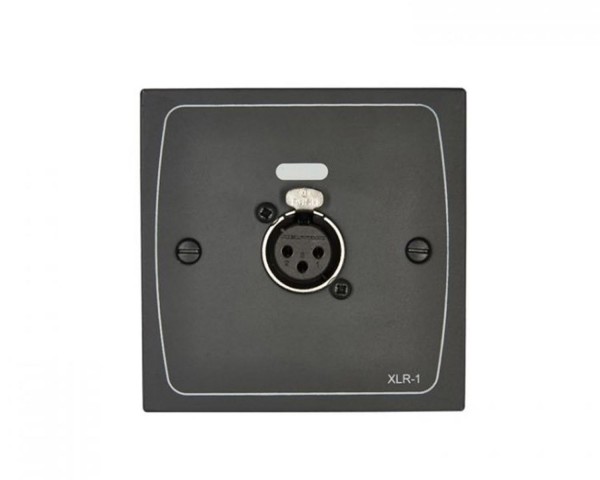 Cloud XLR-F1B XLR Input Module Wall Plate 3-Pin XLR Female Black - Main Image