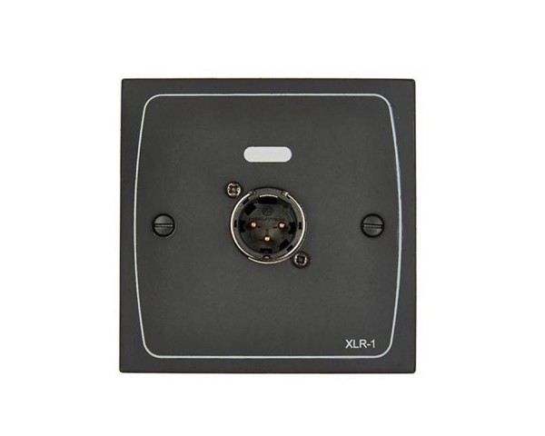 Cloud XLR-M1B XLR Input Module Wall Plate 3-Pin XLR Male Black - Main Image