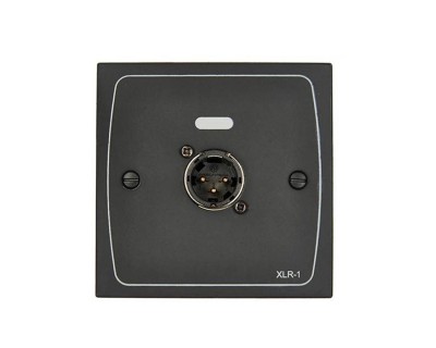 XLR-M1B XLR Input Module Wall Plate 3-Pin XLR Male Black
