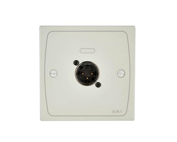 Cloud XLR-M1W XLR Input Module Wall Plate 3-Pin XLR Male White - Main Image