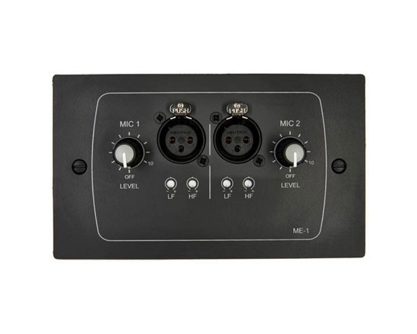 Cloud ME-1B Dual Microphone Input Plate with Volume+EQ for DCM1/e Black - Main Image