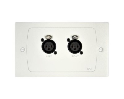 BE-1W Dual Balanced LineLevel Active Input Plate for DCM1/e White